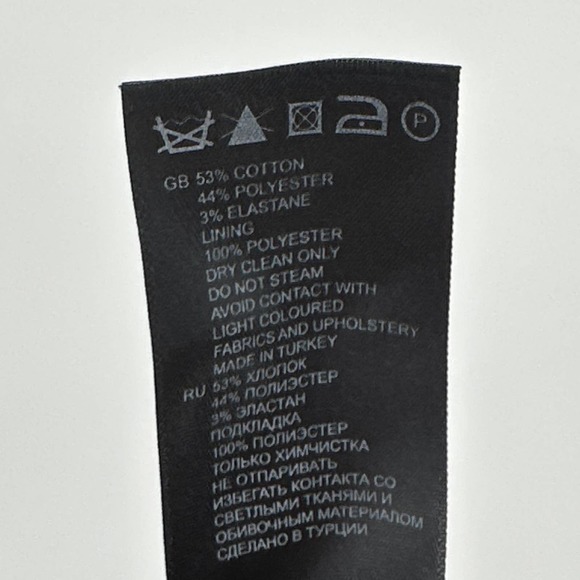 Reiss Skinny Trouser Pants High Waisted Flat Front Ankle Zip Casual Green Size 8 - Picture 7 of 7